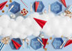 Picture of PLATES HAPPY BIRTHDAY NAVY BLUE 20CM